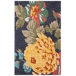 Safavieh Jardin 5' x 8' Multicolored Hand Tufted Wool Rug in Black