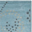 Safavieh Jardin 4' x 6' Hand Tufted Wool Rug in Blue and Gray