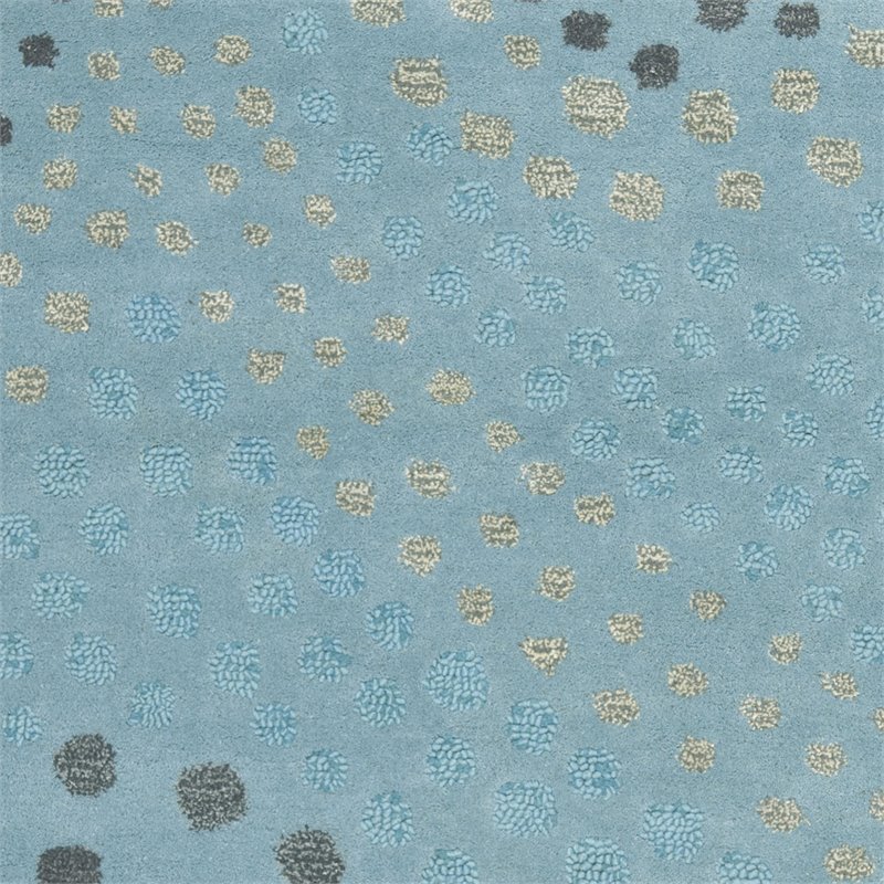 Safavieh Jardin 4' x 6' Hand Tufted Wool Rug in Blue and Gray