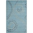 Safavieh Jardin 4' x 6' Hand Tufted Wool Rug in Blue and Gray