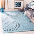 Safavieh Jardin 5' x 8' Hand Tufted Wool Rug in Blue and Gray
