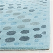 Safavieh Jardin 5' x 8' Hand Tufted Wool Rug in Blue and Gray