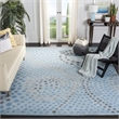 Safavieh Jardin 8' x 10' Hand Tufted Wool Rug in Blue and Gray