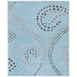 Safavieh Jardin 8' x 10' Hand Tufted Wool Rug in Blue and Gray