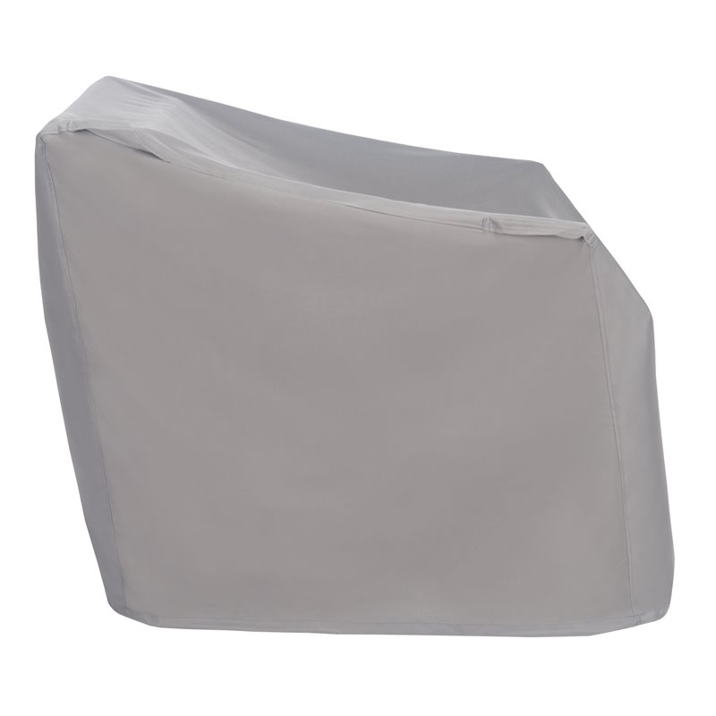 Safavieh Vernon Polyester Fabric Rocking Chair Cover in Gray