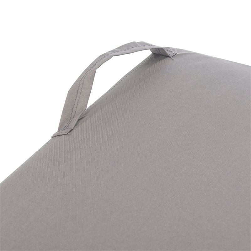 Safavieh Solano Contemporary Polyester Fabric Sun Lounger Cover in Gray