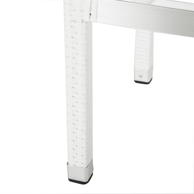 safavieh landry 30&quot contemporary rattan indoor/outdoor bar stool in white