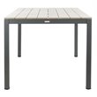 Safavieh Beldan Wood/Metal Outdoor Dining Table in Distressed Taupe Gray