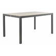 Safavieh Beldan Wood/Metal Outdoor Dining Table in Distressed Taupe Gray