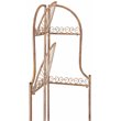 Safavieh Abarrane 4 Tier Corner Metal Outdoor Shelf in Rust Orange
