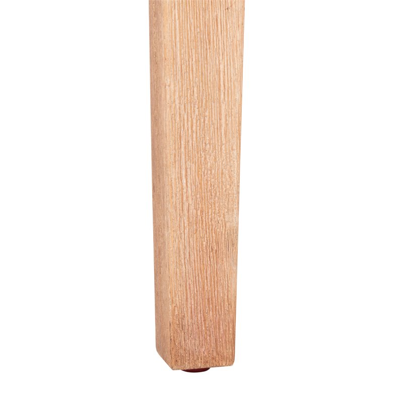Safavieh Serka Acacia Wood/Sandstone Side Table in Natural and Light Gray