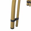 Safavieh Kylie Wicker / Rattan Outdoor Bistro Table in Navy and White