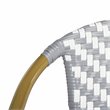 Safavieh Dandra Wicker / Rattan Indoor/Outdoor Settee in Gray and White