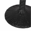 Safavieh Bilson Contemporary Rattan Outdoor Bistro Table in Black