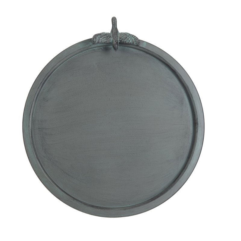 Safavieh Kensi Metal/Iron Outdoor/Garden Bird Bath in Ant Gray