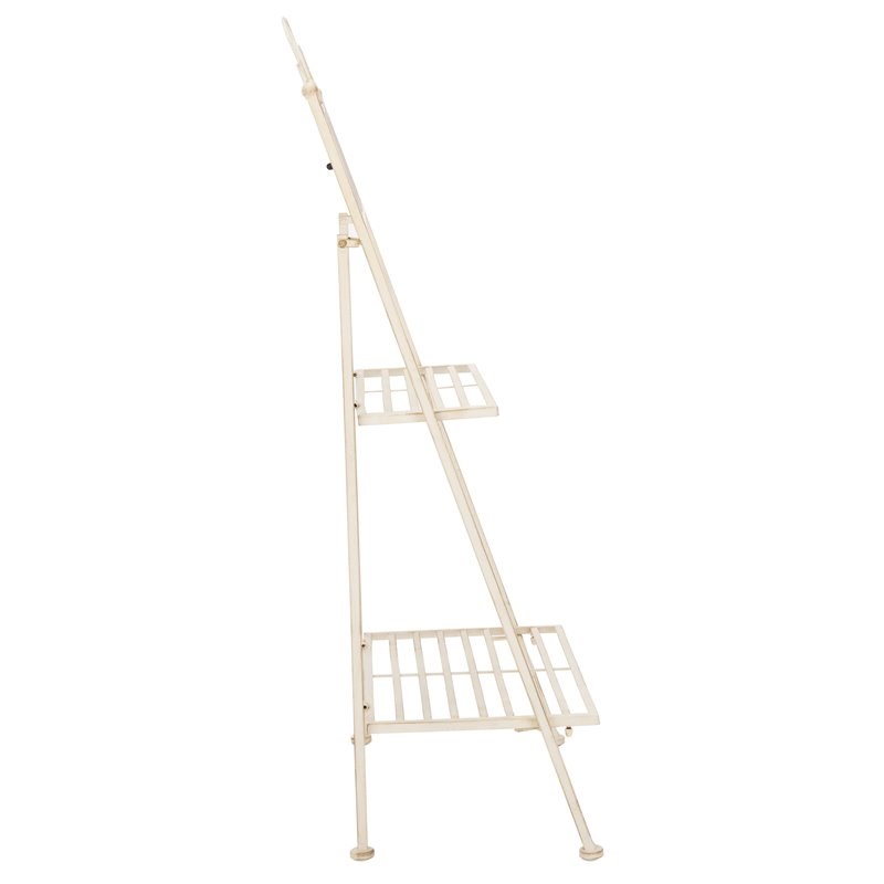 Safavieh Natum Metal Outdoor/Garden Pland Stand in Pearl White