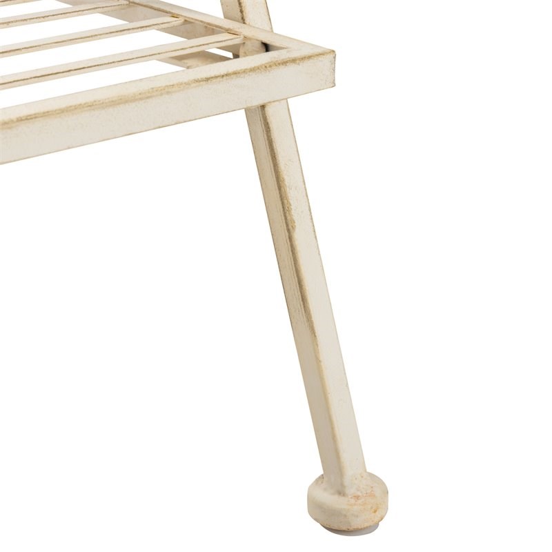 Safavieh Natum Metal Outdoor/Garden Pland Stand in Pearl White