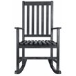 Safavieh Barstow Acacia Wood Rocking Chair in Dark Slate Gray