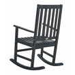 Safavieh Barstow Acacia Wood Rocking Chair in Dark Slate Gray