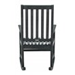 Safavieh Barstow Acacia Wood Rocking Chair in Dark Slate Gray