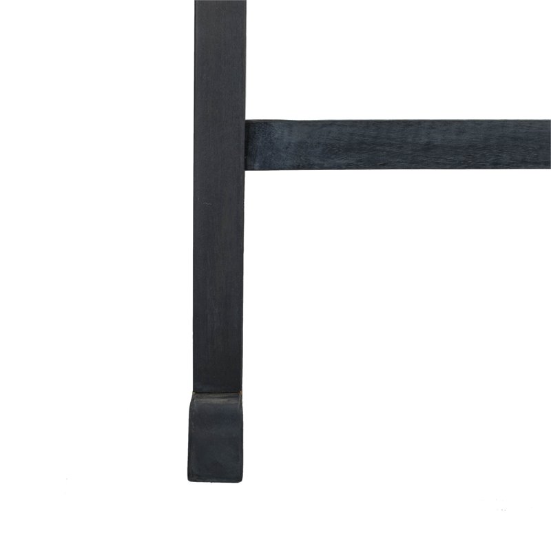 Safavieh Barstow Acacia Wood Rocking Chair in Dark Slate Gray