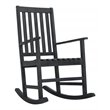 Safavieh Barstow Acacia Wood Rocking Chair in Dark Slate Gray