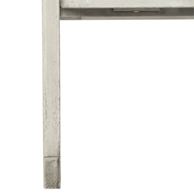 Safavieh Vernon Eucalyptus Wood Outdoor Rocking Chair in Gray and Beige