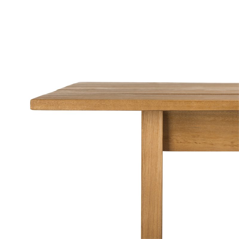 Safavieh Bertie Eucalyptus Wood Outdoor Tea Trolley in Teak Natural