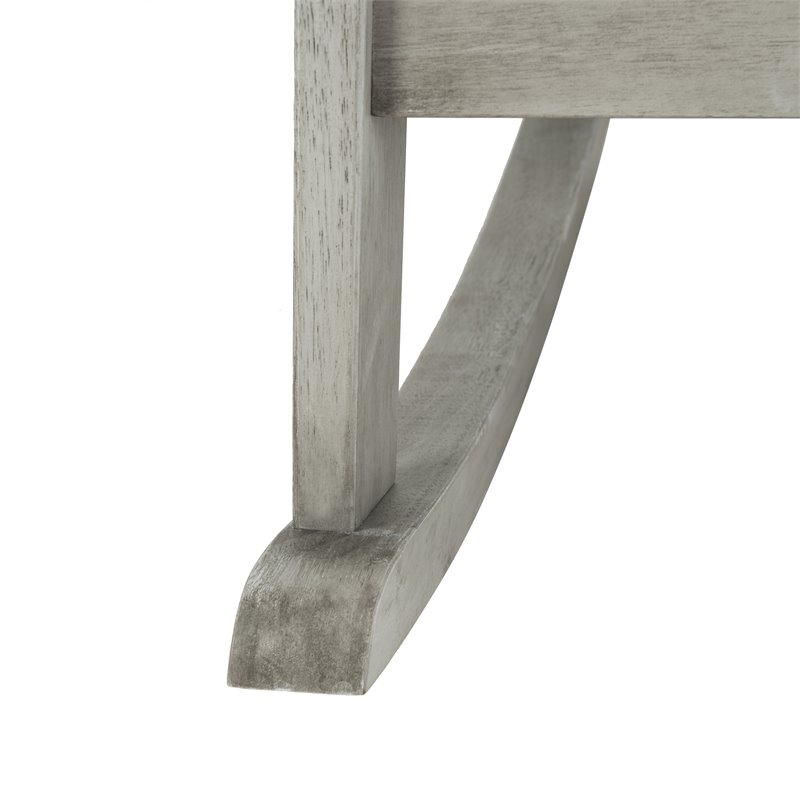 Safavieh Brizio Eucalyptus Wood Outdoor Adirondack Chair in Gray