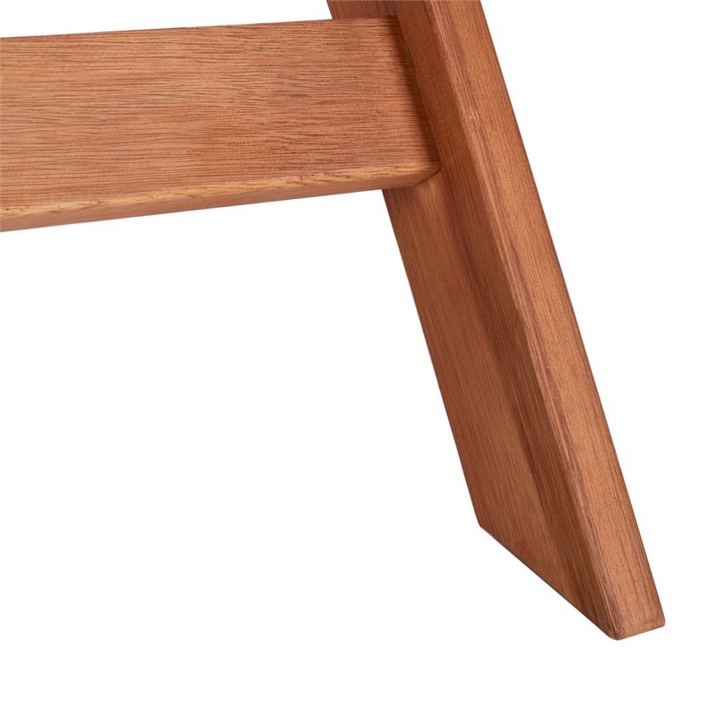 Safavieh Kresler Eucalyptus Wood Outdoor Folding Table in Natural