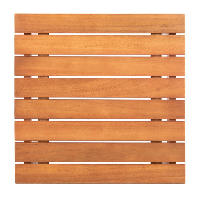 Safavieh Randor Eucalyptus Wood Outdoor Folding Table in Natural