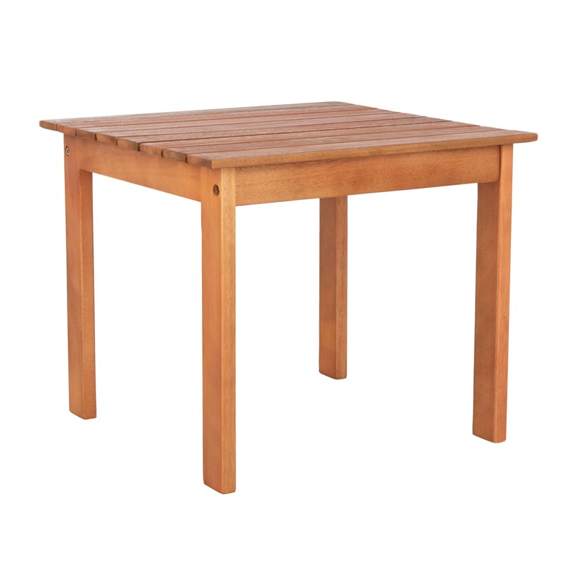 Safavieh Randor Eucalyptus Wood Outdoor Folding Table in Natural