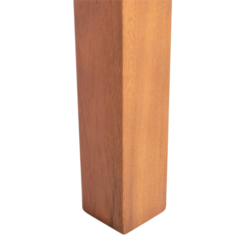 Safavieh Dores Contemporary Eucalyptus Wood Outdoor Dining Table in Natural