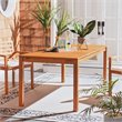 Safavieh Marson Contemporary Eucalyptus Wood Outdoor Dining Table in Natural