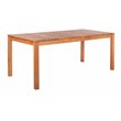 Safavieh Marson Contemporary Eucalyptus Wood Outdoor Dining Table in Natural