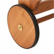 Safavieh Ralden Eucalyptus Wood/Polyester Outdoor Sun Lounger in Natural/Beige