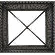 Safavieh Serapis Polyester Wicker/Steel Patio Trash Bin in Gray