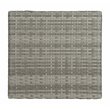 Safavieh Mazeli Polyester Wicker/Steel Patio Trash Bin in Gray
