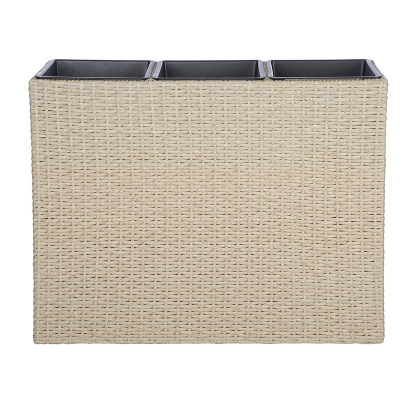 Safavieh Rita Polyester Fabric/Foam Outdoor Flower Rack in Beige