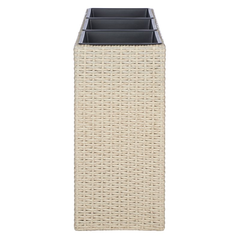 Safavieh Rita Polyester Fabric/Foam Outdoor Flower Rack in Beige