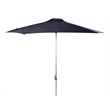 Safavieh Hurst 9ft Push Up Metal/Polyester Outdoor Umbrella in Navy