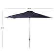 Safavieh Hurst 9ft Push Up Metal/Polyester Outdoor Umbrella in Navy