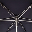 Safavieh Hurst 9ft Push Up Metal/Polyester Outdoor Umbrella in Navy