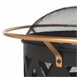 Safavieh Bryce Round Contemporary Steel Metal Fire Pit in Copper and Black
