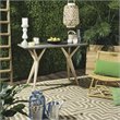 Safavieh Ragna Concrete/Wood Indoor/Outdoor Console Table in Dark Gray