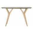 Safavieh Ragna Concrete/Wood Indoor/Outdoor Console Table in Dark Gray