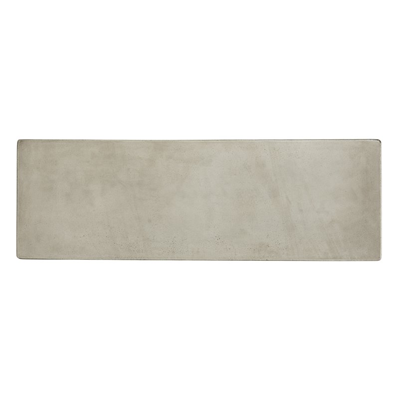 Safavieh Ragna Concrete/Wood Indoor/Outdoor Console Table in Dark Gray