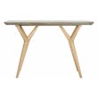 Safavieh Ragna Concrete/Wood Indoor/Outdoor Console Table in Dark Gray