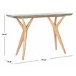 Safavieh Ragna Concrete/Wood Indoor/Outdoor Console Table in Dark Gray