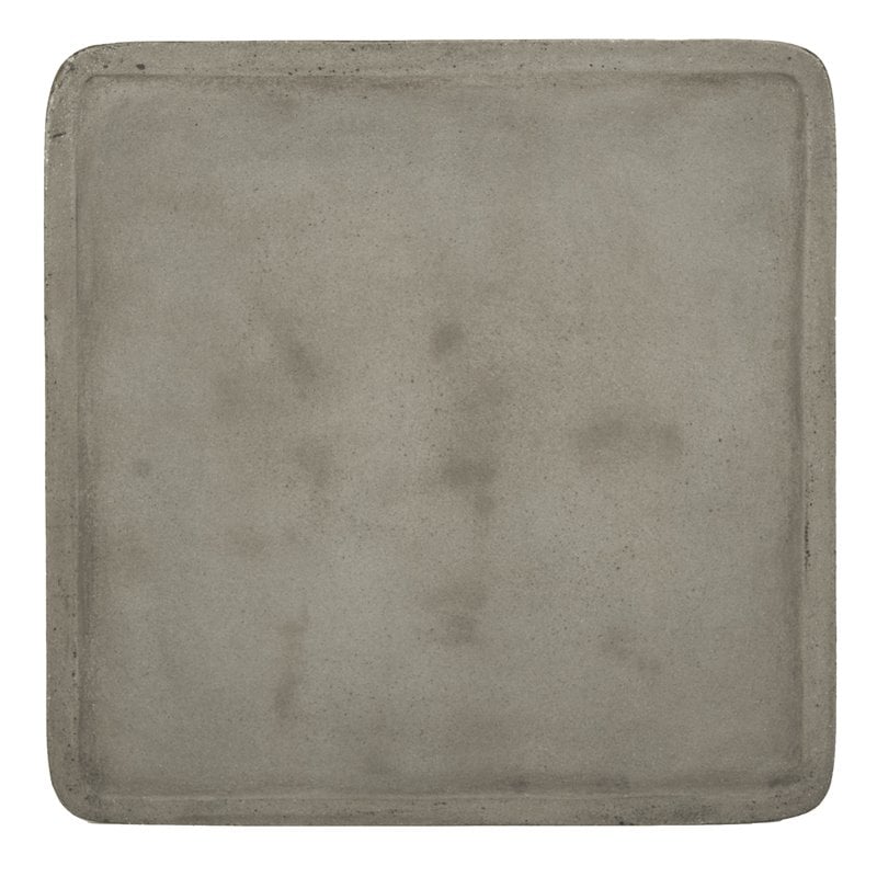 Safavieh Marcio Concrete/Wood Indoor/Outdoor Side Table in Dark Gray